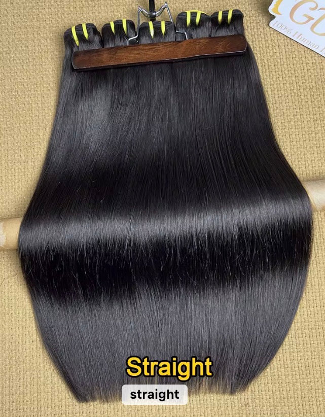 Premium Virgin Indian Hair – Burmese Curly (12A), Body Wave, Straight, Deep Wave, Water Wave, Loose Wave
