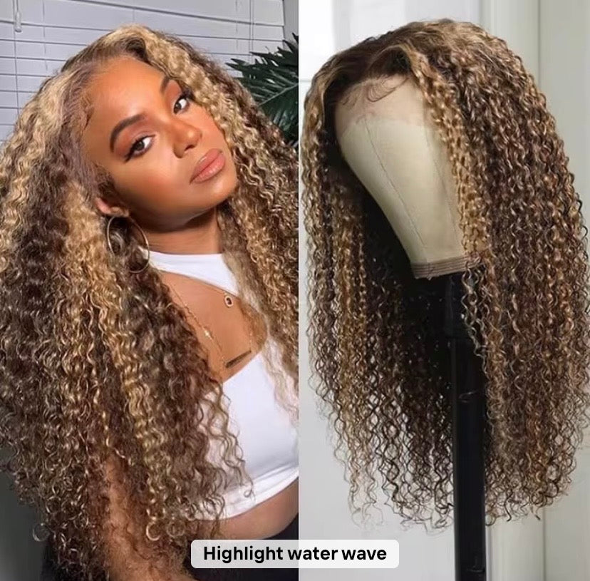 Highlighted Ombre Wigs – Body Wave, Straight, Deep Wave, Water Wave 12–30"