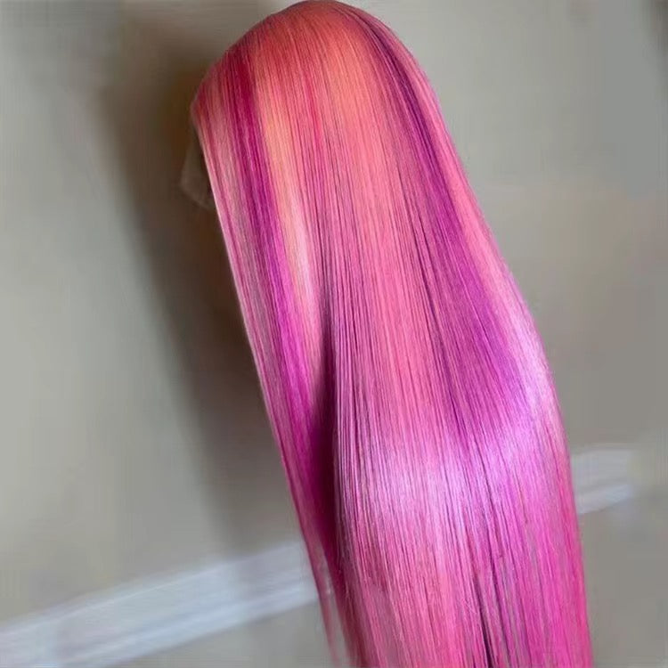 13x4 Transparent Lace Front Wig – Virgin Brazilian Straight Human Hair (Custom Colors Available)