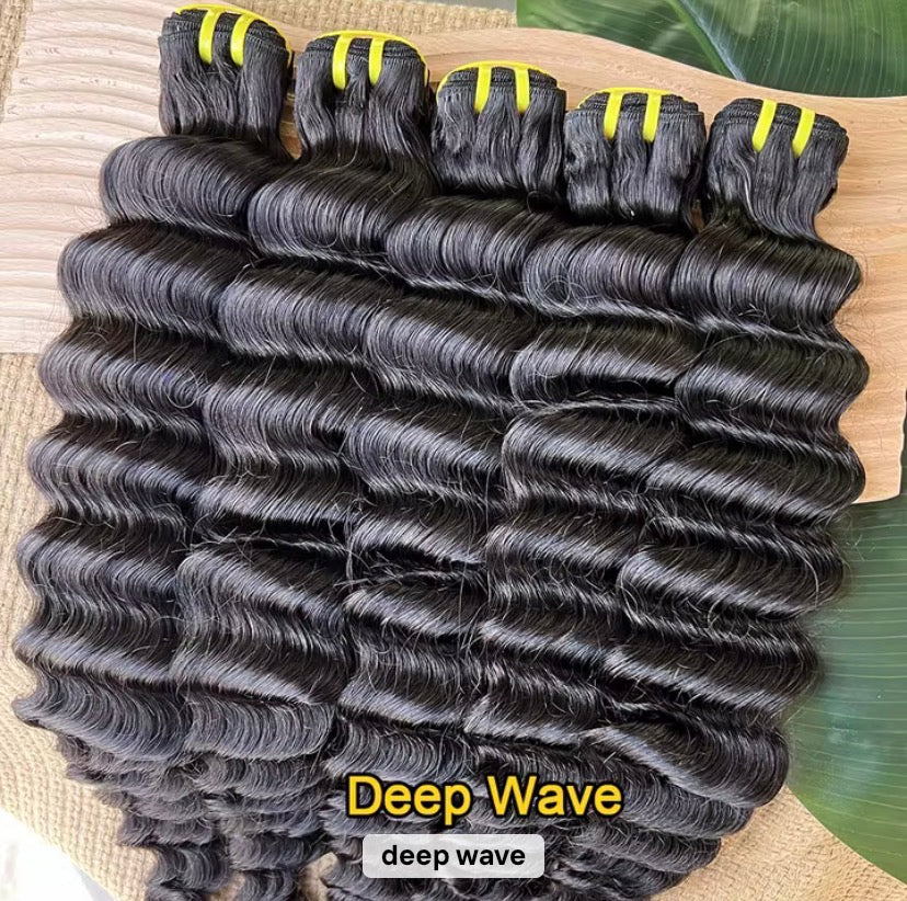 Premium Virgin Indian Hair – Burmese Curly (12A), Body Wave, Straight, Deep Wave, Water Wave, Loose Wave